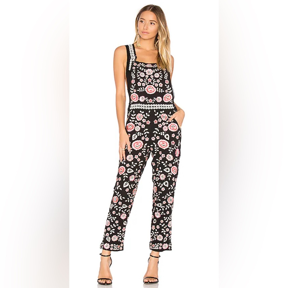 NWOT Needle & Thread Beaded Embroidered Jumpsuit